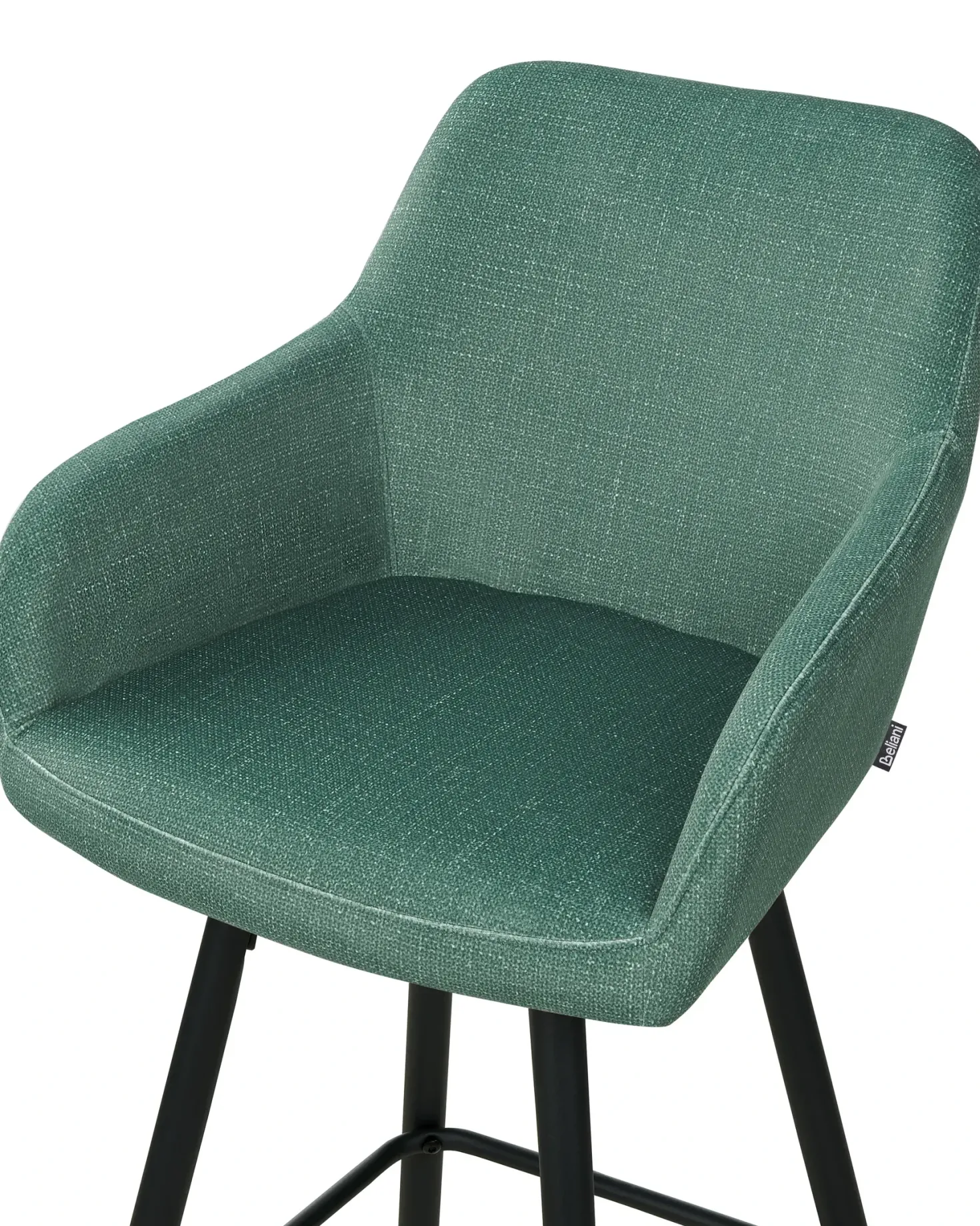 Sæt med 2 barstole CASMALIA Velour Mørkegrøn