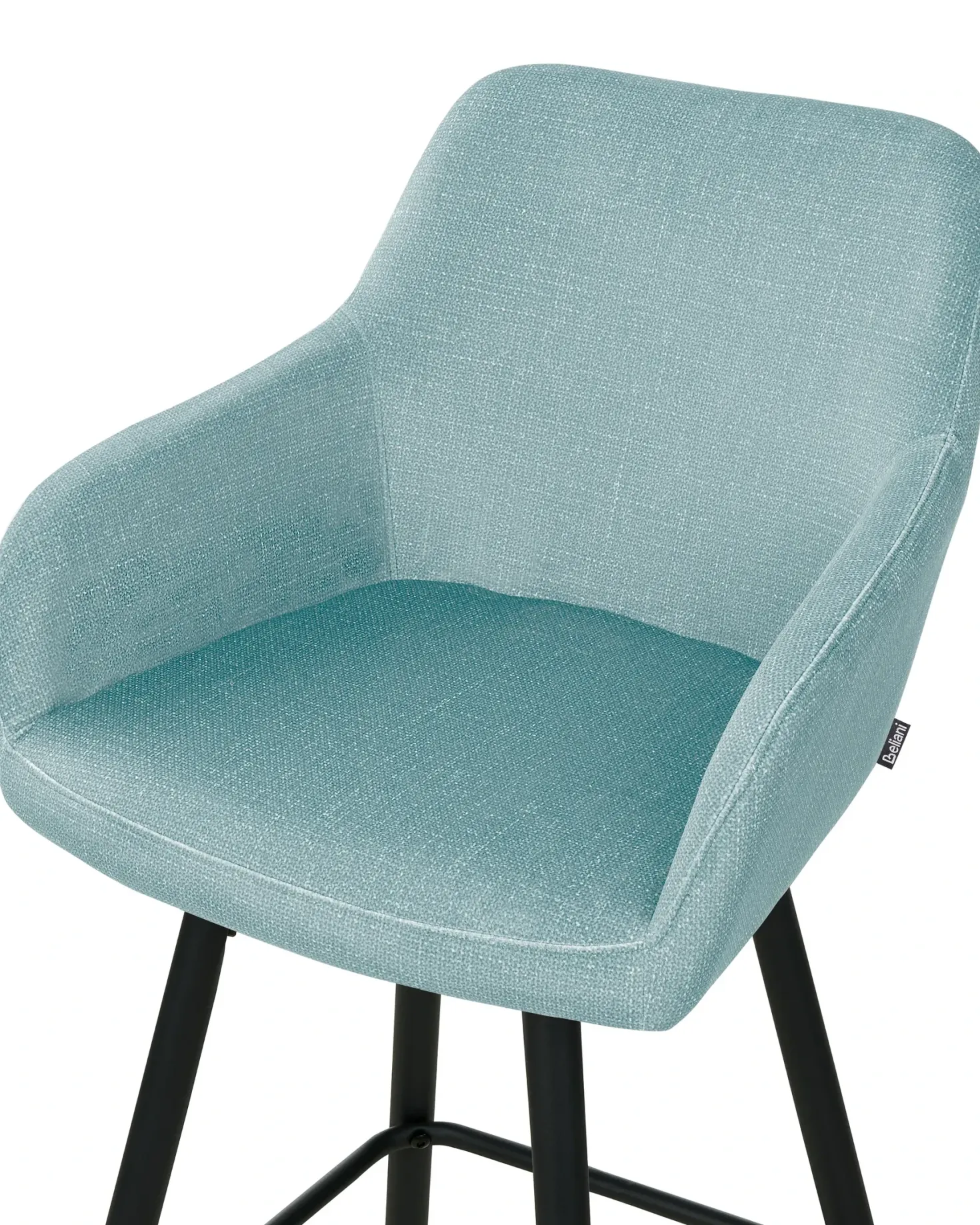 Sæt med 2 barstole CASMALIA Velour Himmelblå