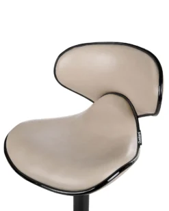 Sæt med 2 barstole CONWAY Kunstlæder Lys Beige