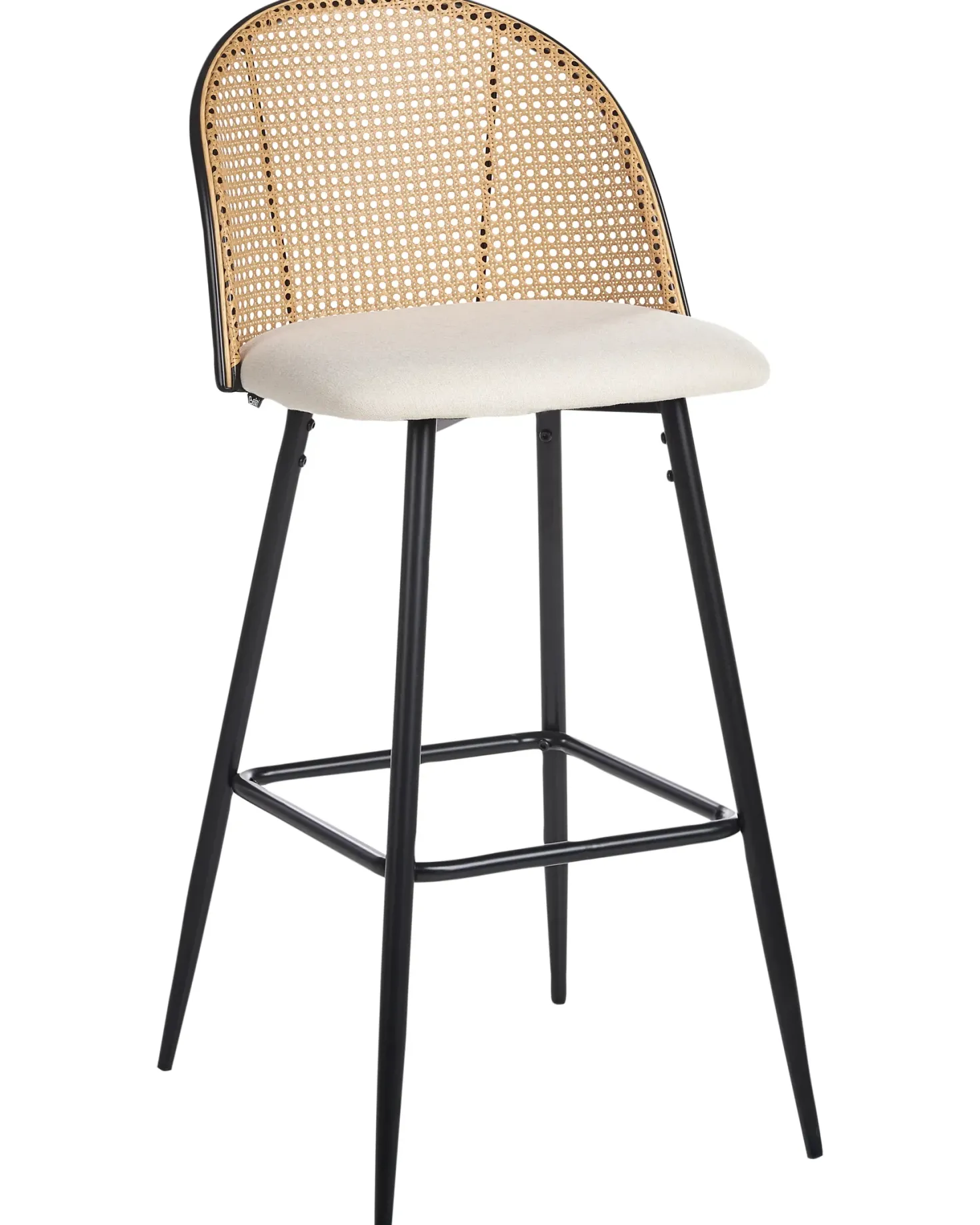 Sæt med 2 barstole CORNELL Metal Sort