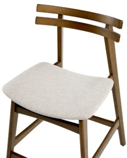 Sæt med 2 barstole CYNTHIANA Træ Brun/lys beige
