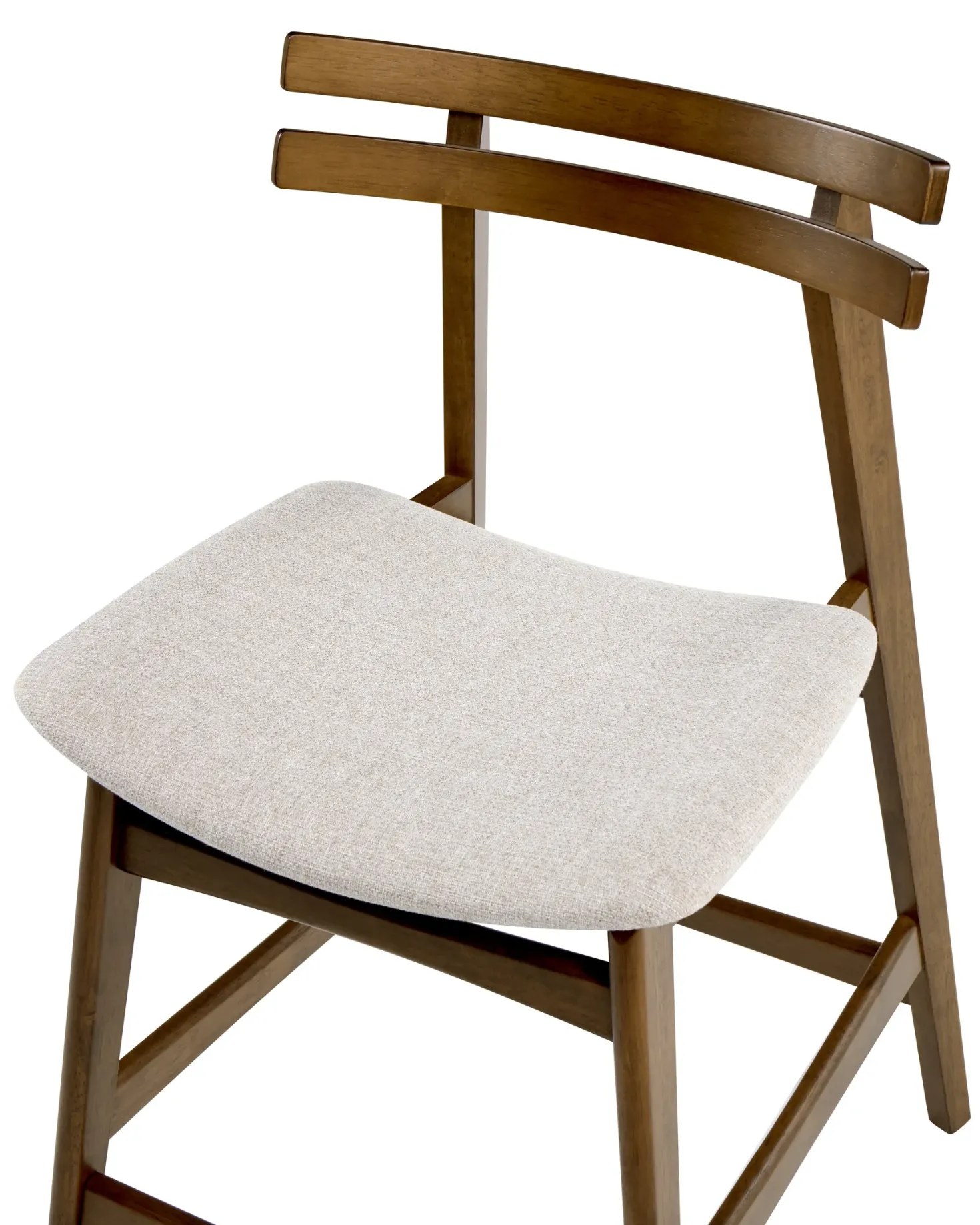 Sæt med 2 barstole CYNTHIANA Træ Brun/lys beige
