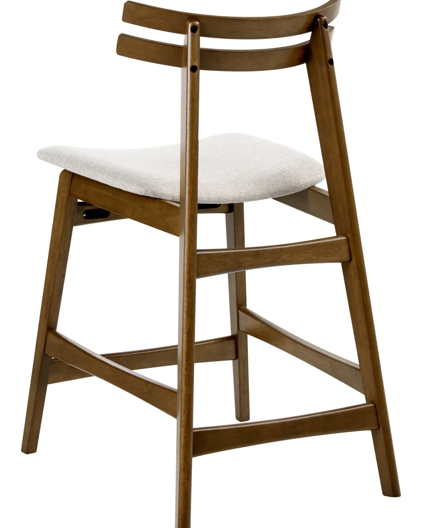 Sæt med 2 barstole CYNTHIANA Træ Brun/lys beige