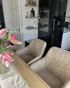 Sæt med 2 barstole DARIEN Beige