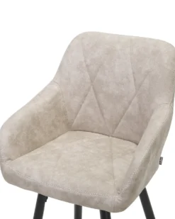Sæt med 2 barstole DARIEN Beige