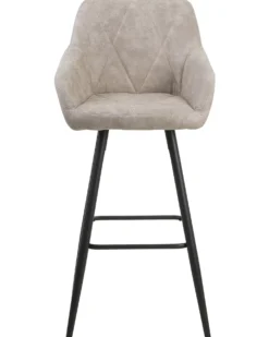 Sæt med 2 barstole DARIEN Beige