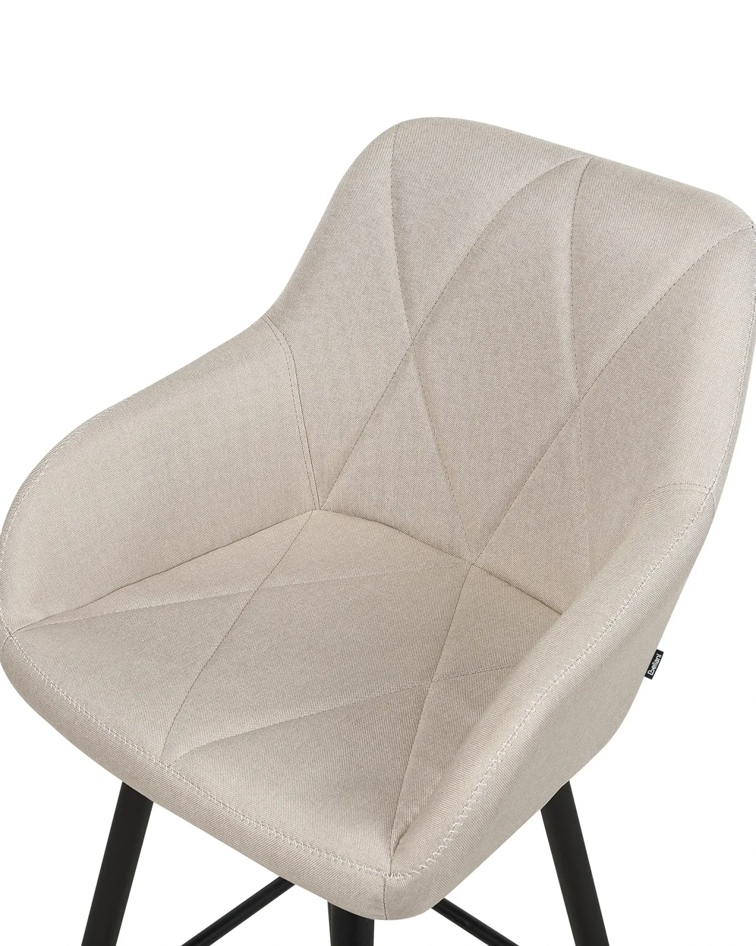 Sæt med 2 barstole DARIEN Lys Beige