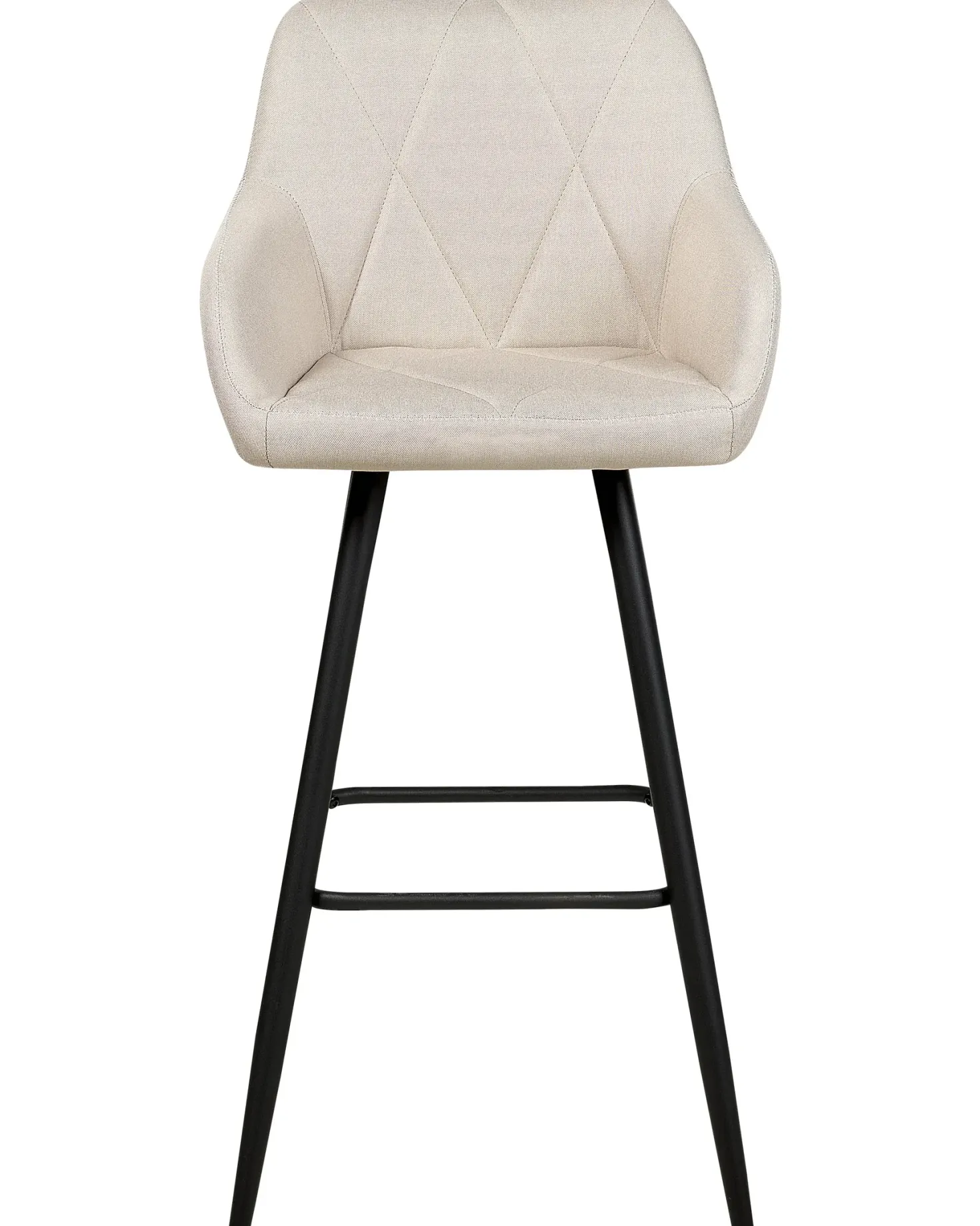 Sæt med 2 barstole DARIEN Lys Beige