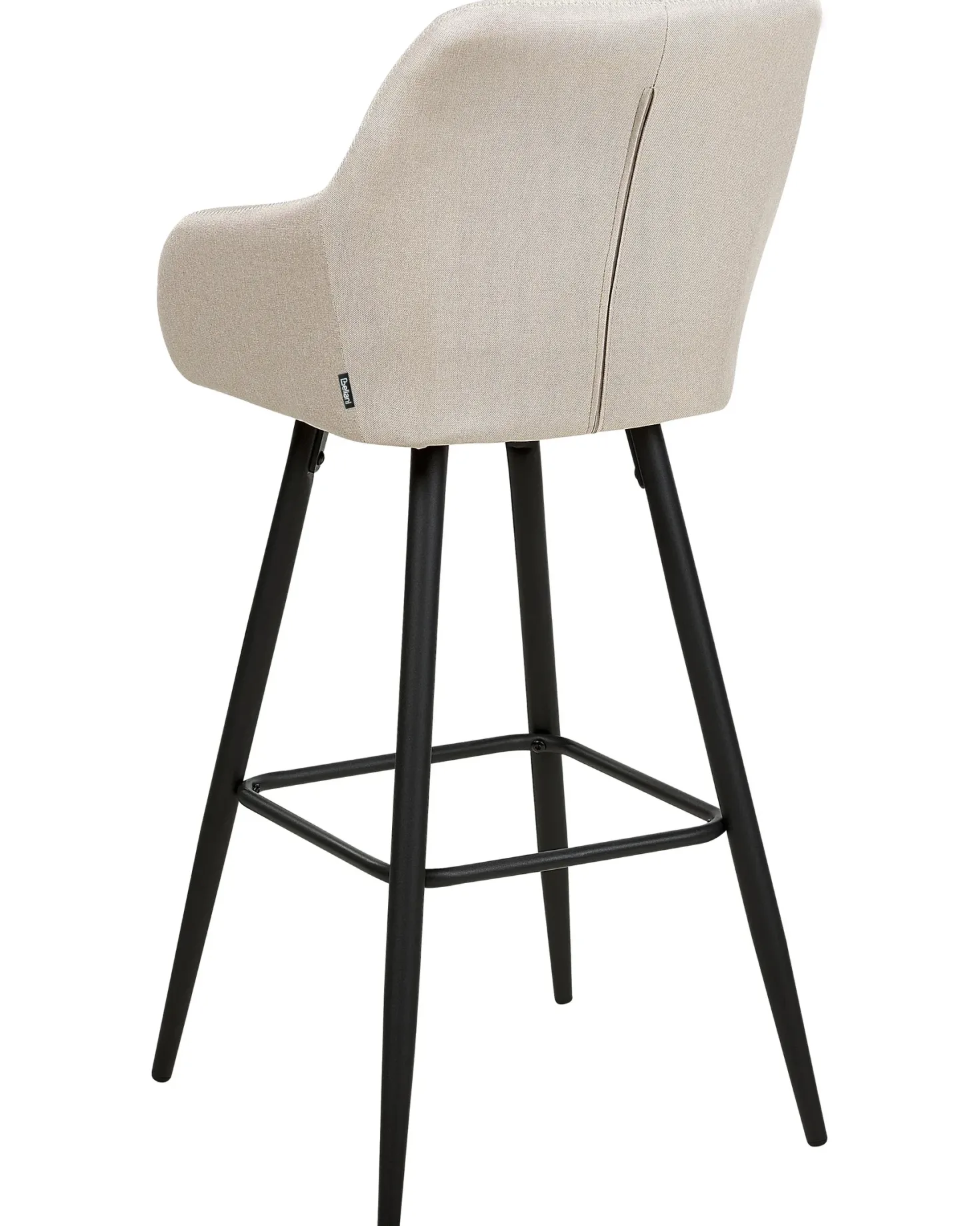 Sæt med 2 barstole DARIEN Lys Beige