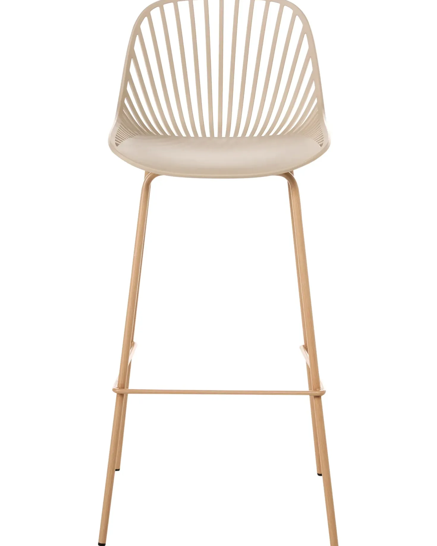 Sæt med 4 barstole KLEVE Beige