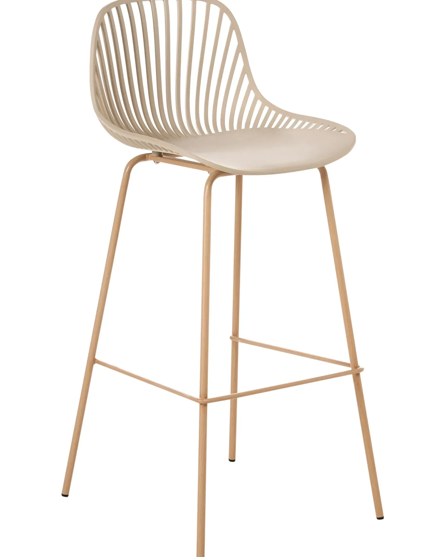Sæt med 4 barstole KLEVE Beige