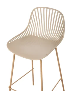Sæt med 4 barstole KLEVE Beige
