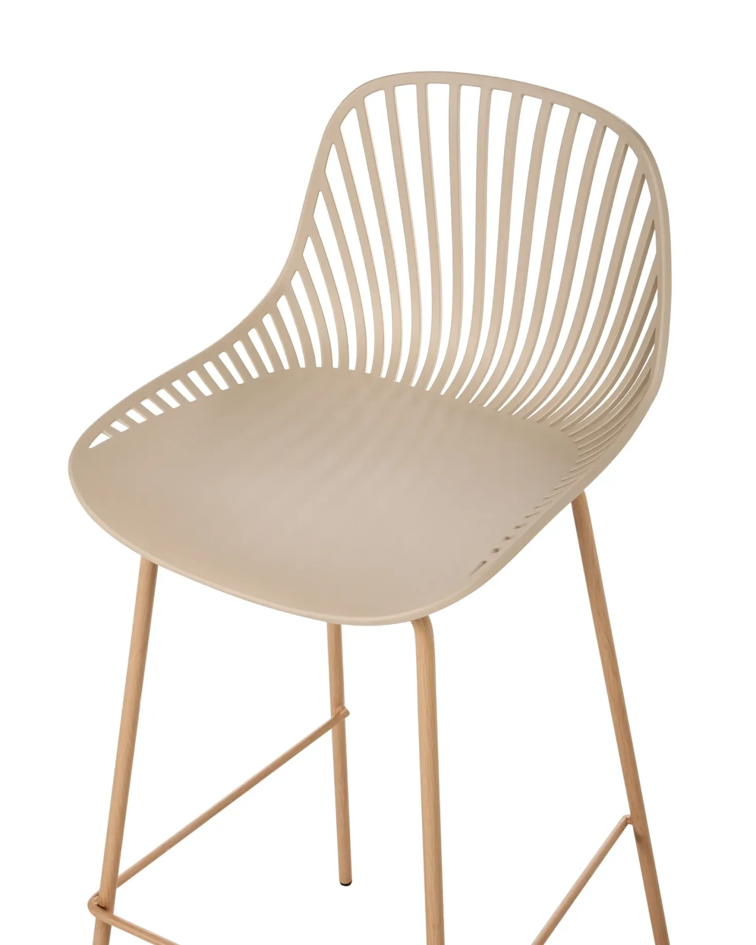 Sæt med 4 barstole KLEVE Beige