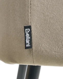 Sæt med 2 barstole SANILAC Velour Brungrå