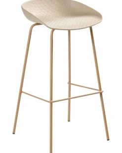 Sæt med 4 barstole VENLO Beige