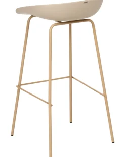 Sæt med 4 barstole VENLO Beige