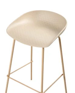 Sæt med 4 barstole VENLO Beige