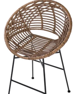 Sæt med 2 barstole WINDOM Rattan Brun