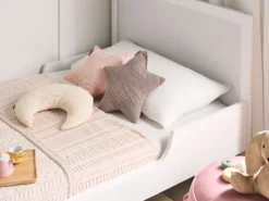 Sæt med 3 dekorative puder LUNA Fløjl 35 x 30 cm 35 x 35 cm Multifarvet Ensfarvet