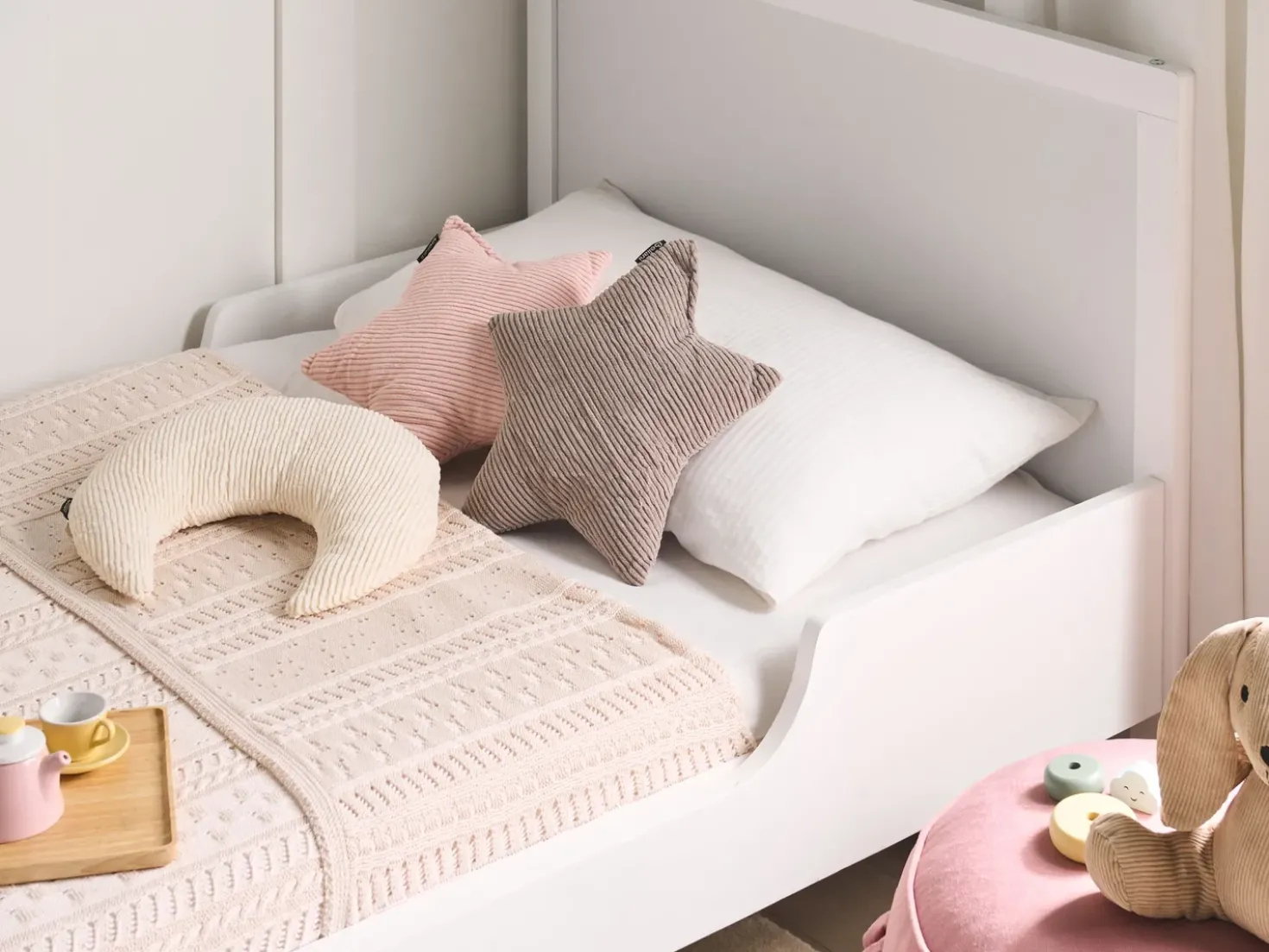 Sæt med 3 dekorative puder LUNA Fløjl 35 x 30 cm 35 x 35 cm Multifarvet Ensfarvet