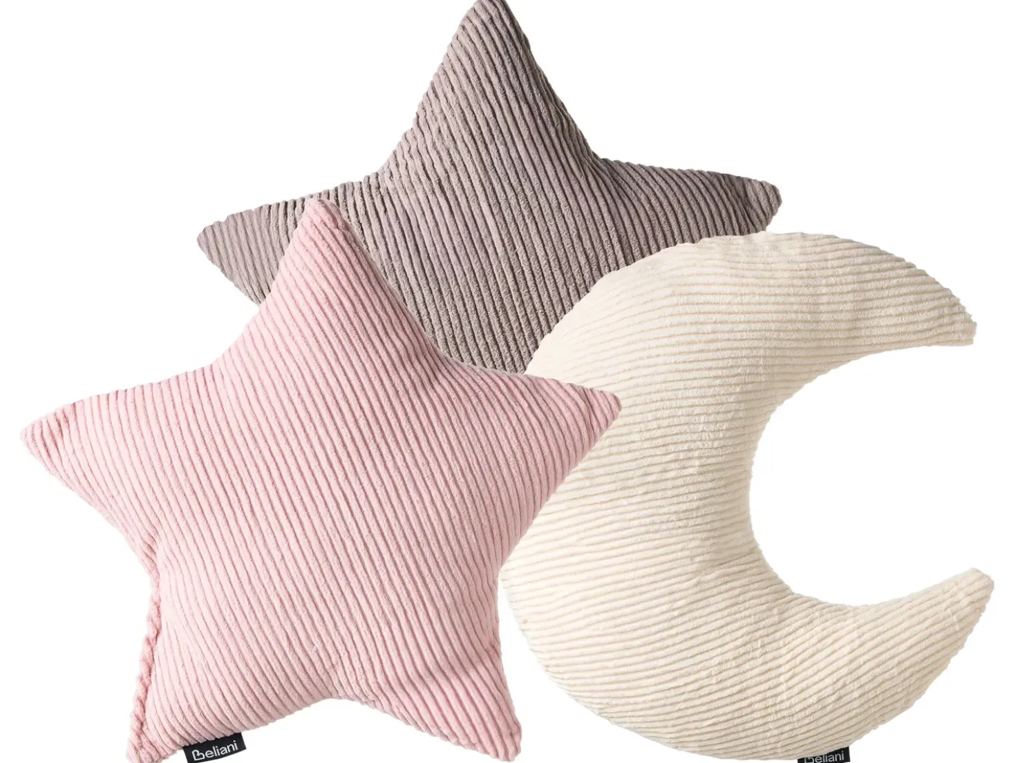 Sæt med 3 dekorative puder LUNA Fløjl 35 x 30 cm 35 x 35 cm Multifarvet Ensfarvet