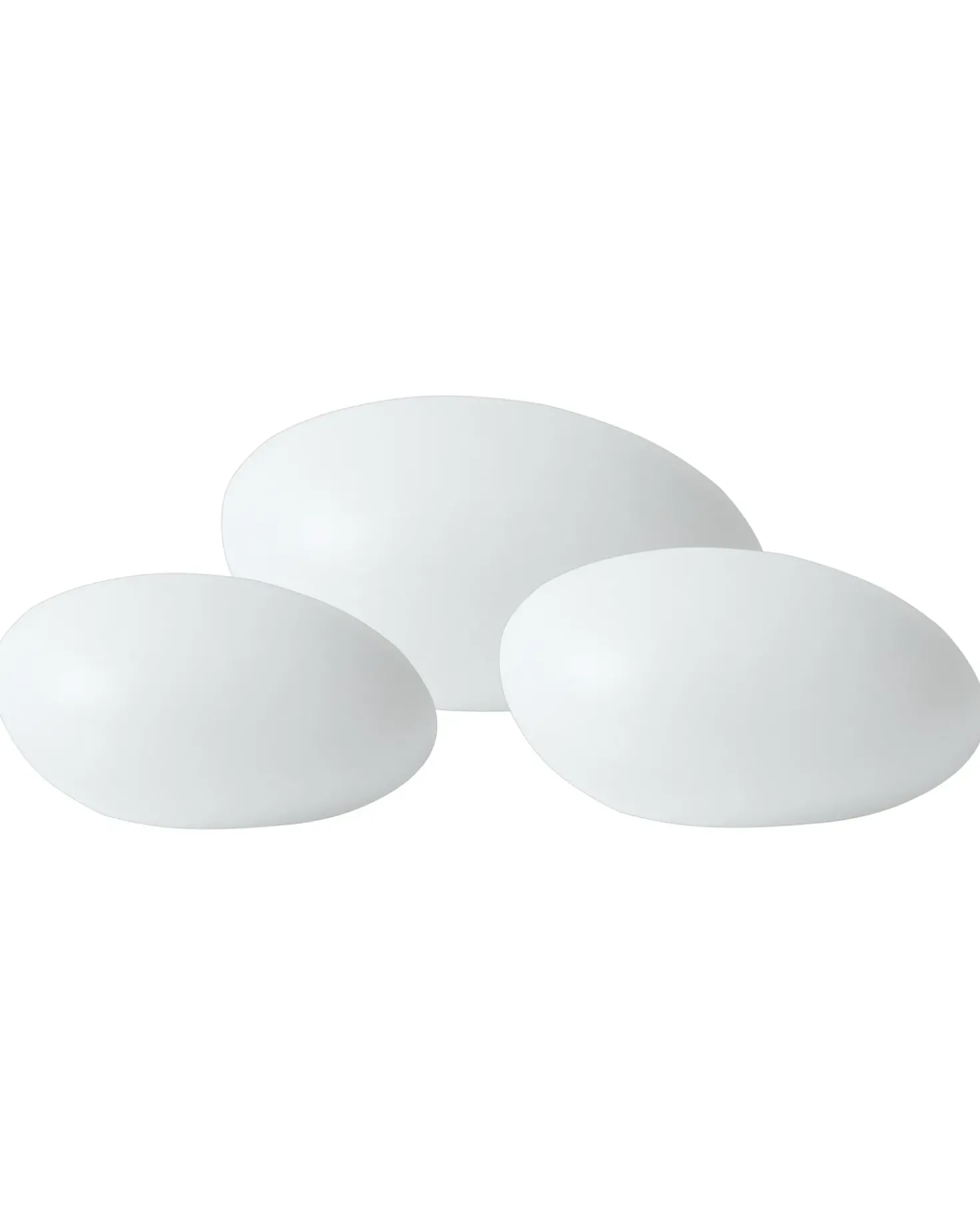 Sæt med 3 dekorative udendørs LED-lamper FARALLON Med fjernbetjening Hvid