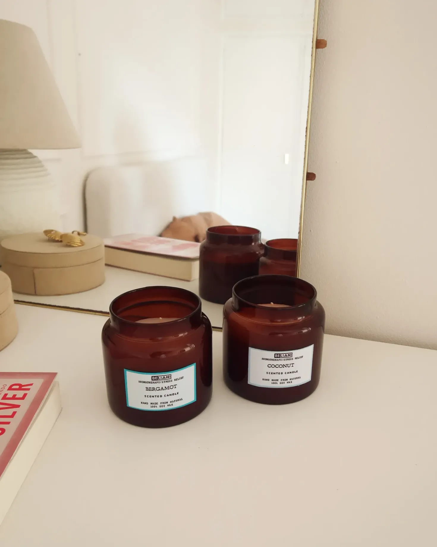 Sæt med 2 duftlys ABSOLUTE ALCHEMY Soja voks Fresh notes