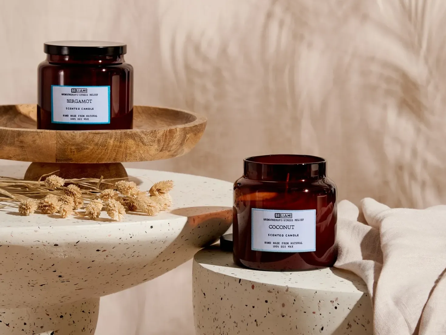Sæt med 2 duftlys ABSOLUTE ALCHEMY Soja voks Fresh notes
