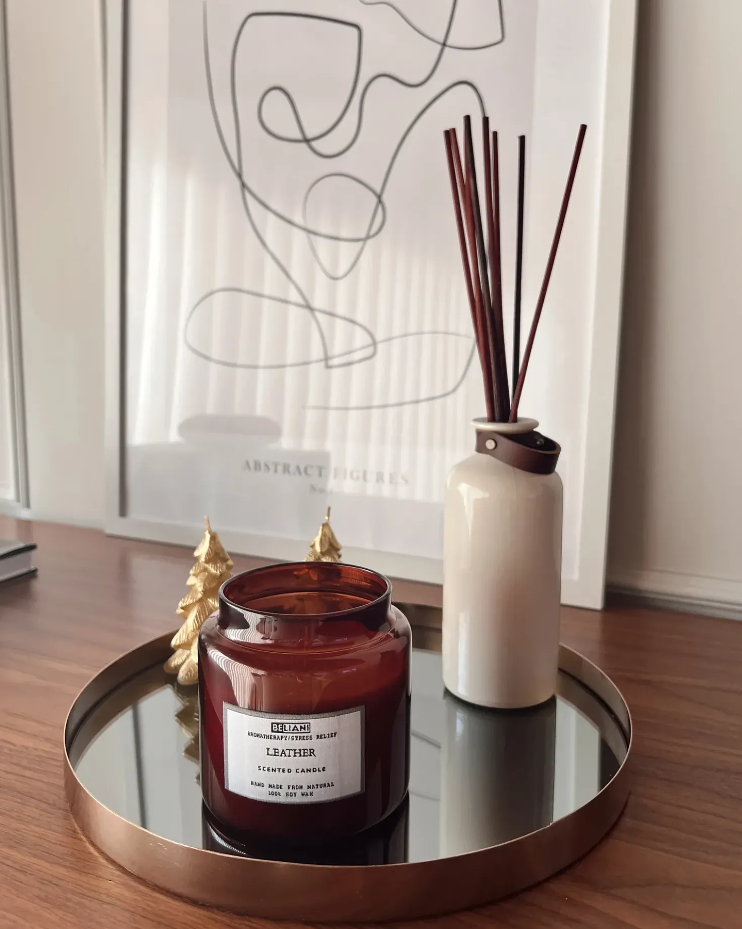Sæt med 2 duftlys ABSOLUTE ALCHEMY Soja voks Frugtig noter Fresh notes