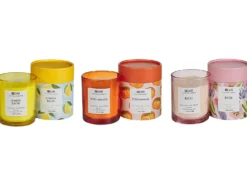 Sæt med 3 duftlys COLORFUL BARREL Soja voks Orientalske noter krydderurter noter Blomster noter