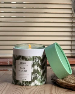 Sæt med 3 duftlys COLORFUL BARREL Soja voks Fresh notes Blomster noter