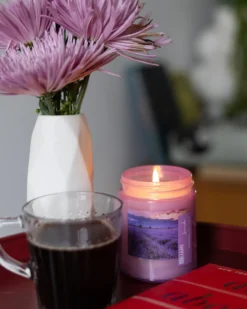Sæt med 3 duftlys FRUITY BLOOM Soja voks Fresh notes Blomster noter