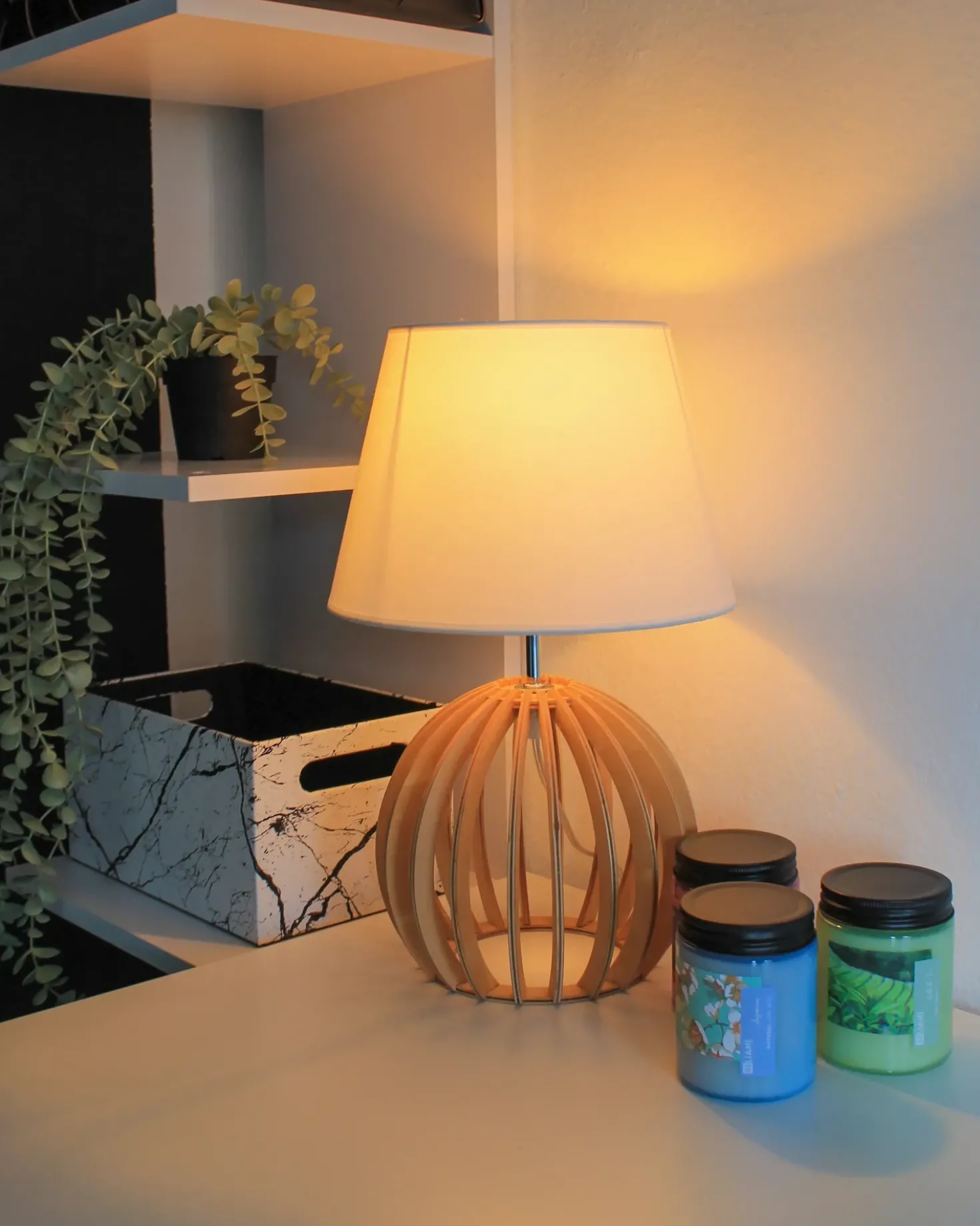 Sæt med 3 duftlys FRUITY BLOOM Soja voks Fresh notes Blomster noter