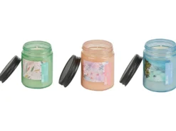 Sæt med 3 duftlys FRUITY BLOOM Soja voks Fresh notes Blomster noter