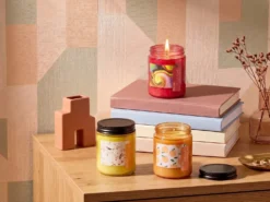 Sæt med 3 duftlys FRUITY BLOOM Soja voks Frugtig noter