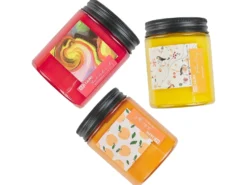 Sæt med 3 duftlys FRUITY BLOOM Soja voks Frugtig noter