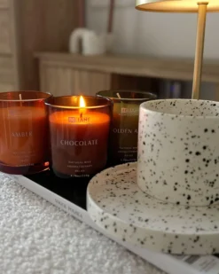 Sæt med 3 duftlys SHEER JOY Soja voks Frugtig noter Fresh notes