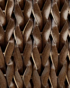 Sæt med 2 plantekrukker BERBERIS 34/45 cm Mørkebrun PE-rattan