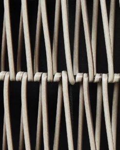 Sæt med 2 plantekrukker BRODIEA 26/45 cm Lysebrun PE-rattan
