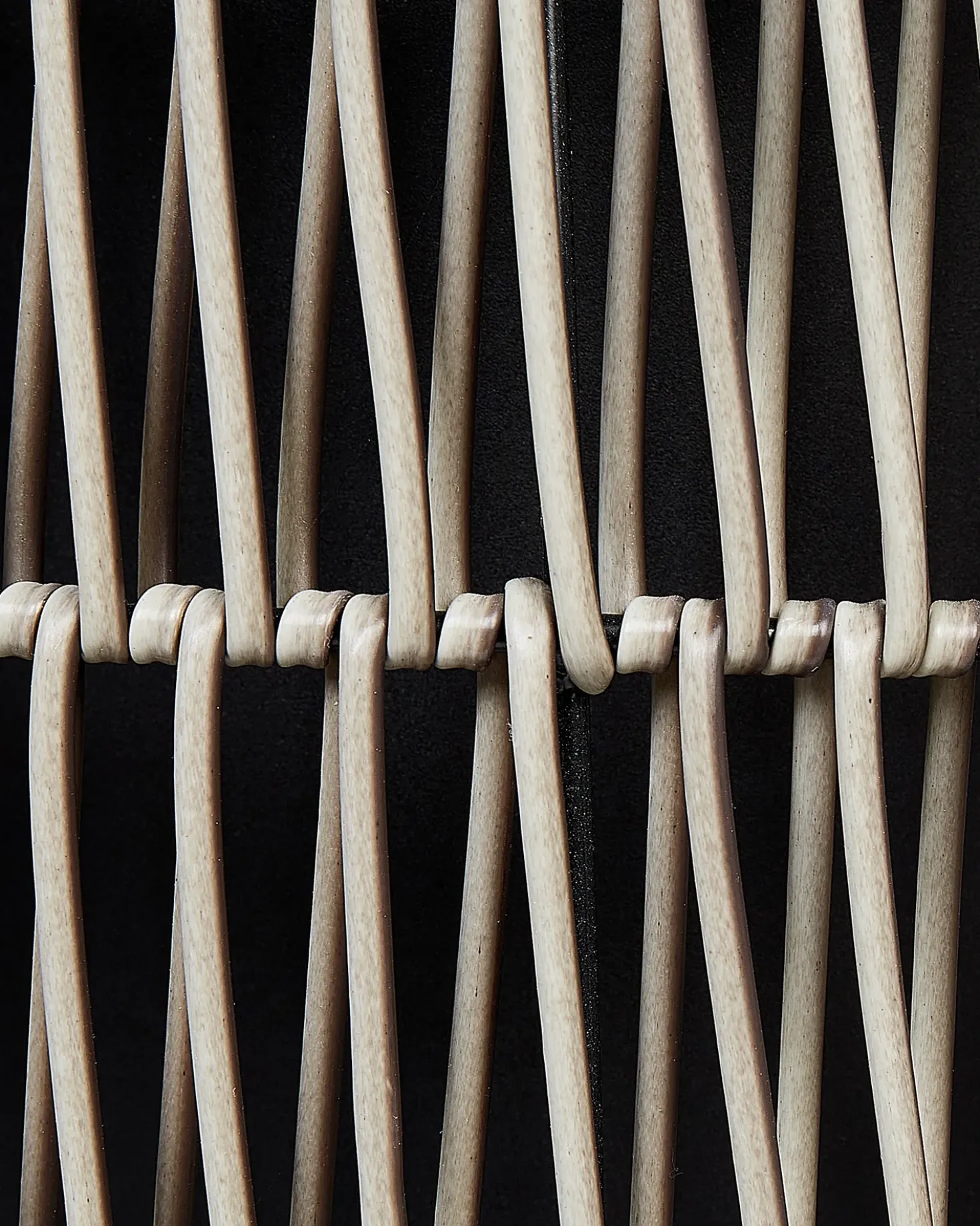 Sæt med 2 plantekrukker BRODIEA 26/45 cm Lysebrun PE-rattan