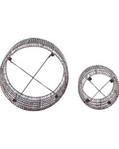 Sæt med 2 plantekrukker BRODIEA 26/45 cm Lysebrun PE-rattan