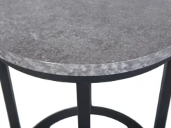 Sæt med 2 sideborde DIXIE Grå betoneffekt