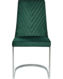 Sæt med 2 spisebordsstole ALTOONA Velour Smaragdgrøn