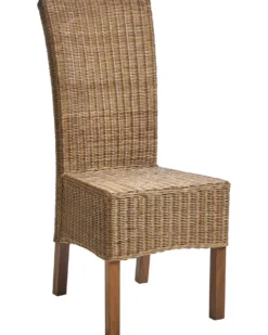 Sæt med 2 spisebordsstole ANDES Rattan Brun