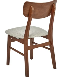 Sæt med 2 spisebordsstole ANOKA Træ Brun/beige