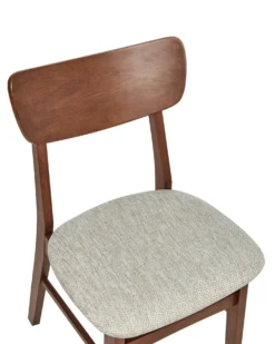 Sæt med 2 spisebordsstole ANOKA Træ Brun/beige