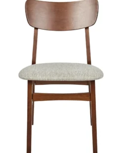 Sæt med 2 spisebordsstole ANOKA Træ Brun/beige