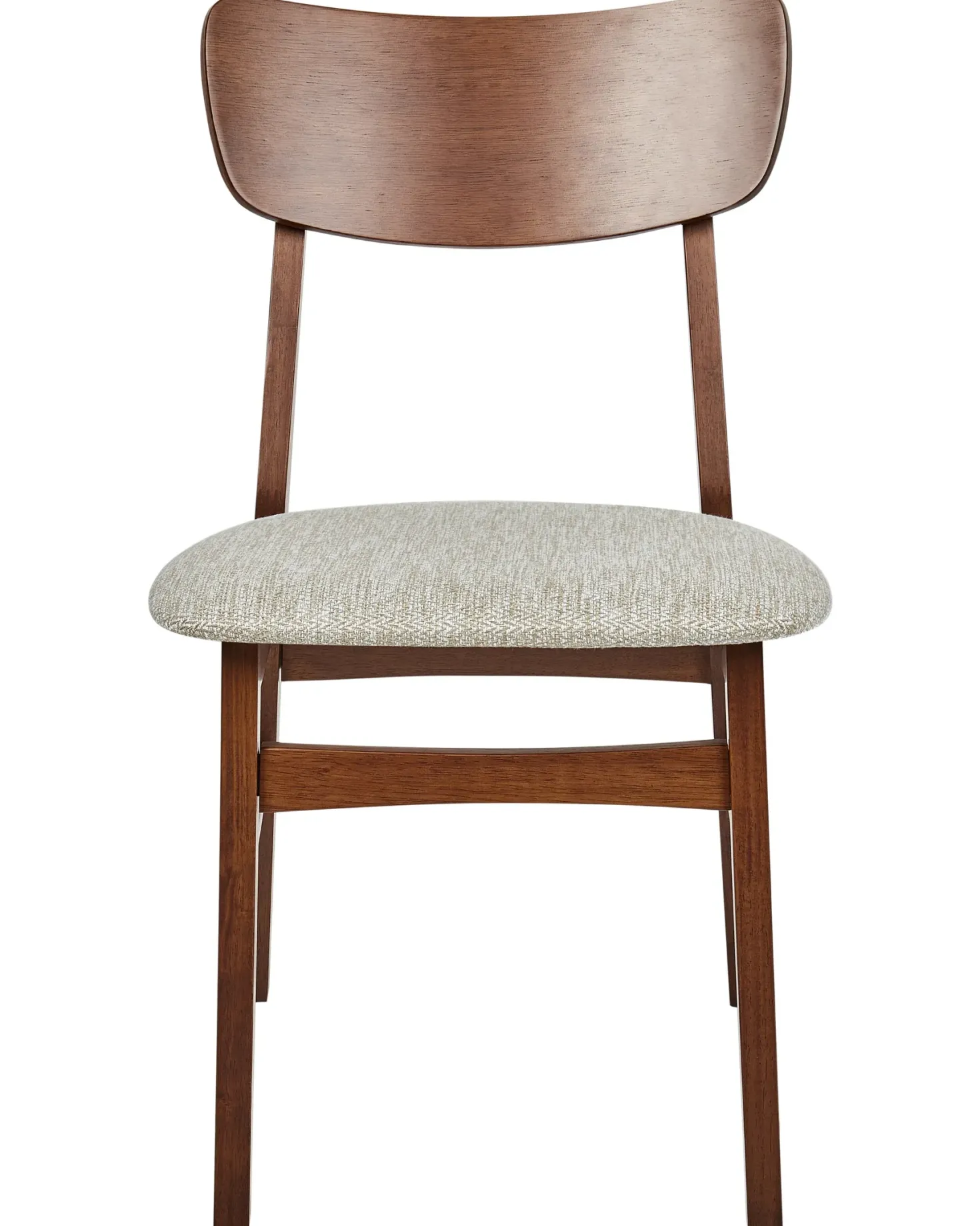 Sæt med 2 spisebordsstole ANOKA Træ Brun/beige