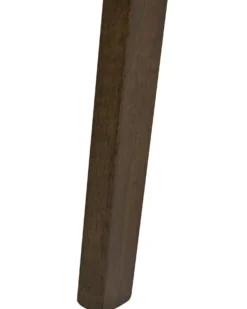 Sæt med 2 spisebordsstole ANOKA Træ Mørkebrun/beige
