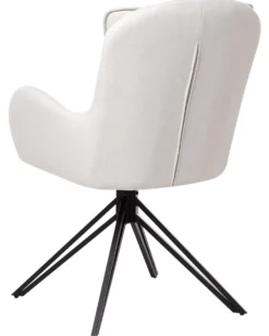 Sæt med 2 spisebordsstole AVELAR Lys Beige